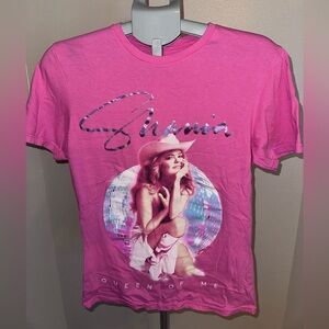 Bright Pink Shania Twain Concert tee
